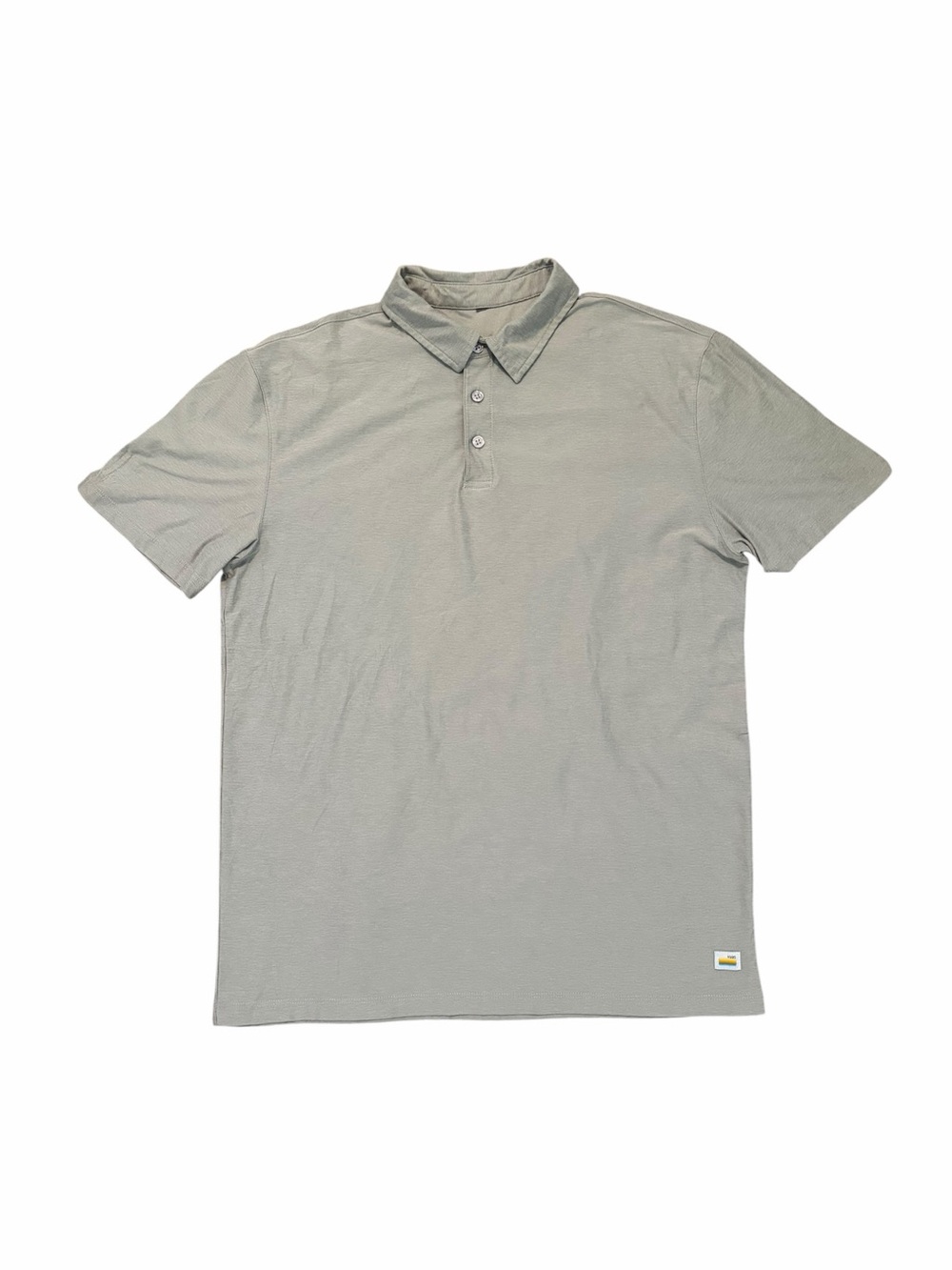 Vuori Strato Tech Short Sleeve Polo Shirt Grey Medium Mens